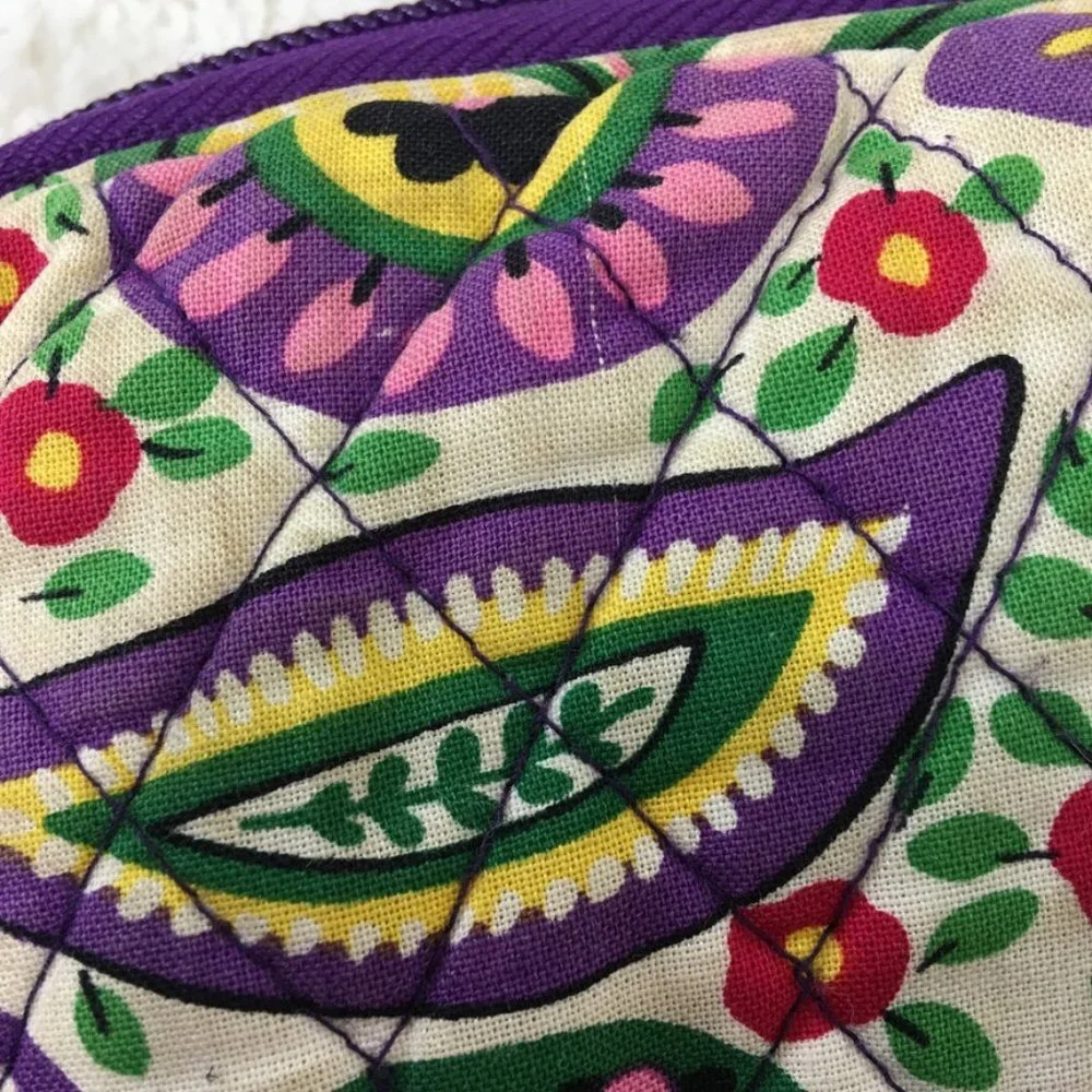 Vera Bradley Floral Multicolor Quilted Fabric Laptop Case Bag 11.5 x 16.5